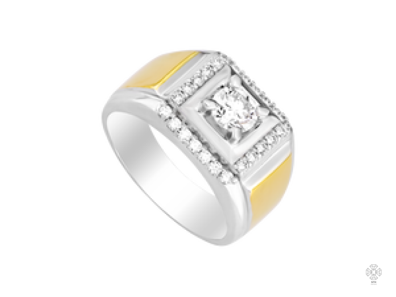 Nhẫn nam Kim cương Vàng 18K
