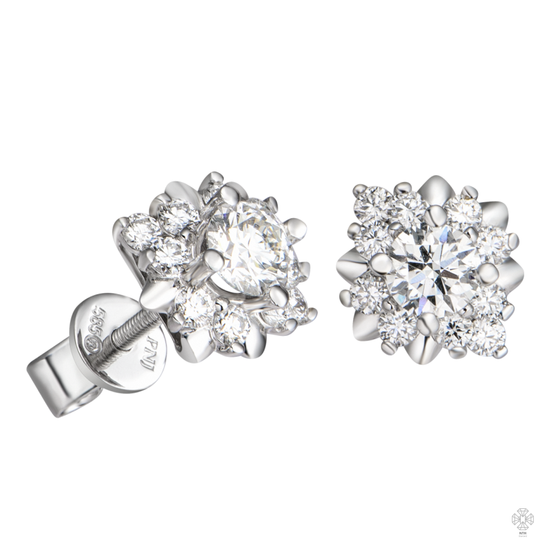 Bông tai đính đá H4