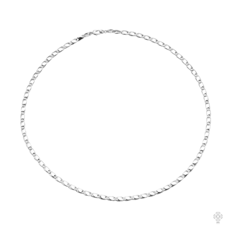 Dây chuyền nam Vàng trắng Ý 18K H1