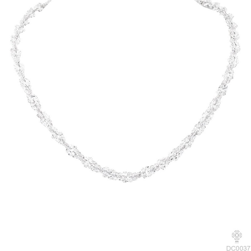 Dây chuyền nam vàng trắng H4