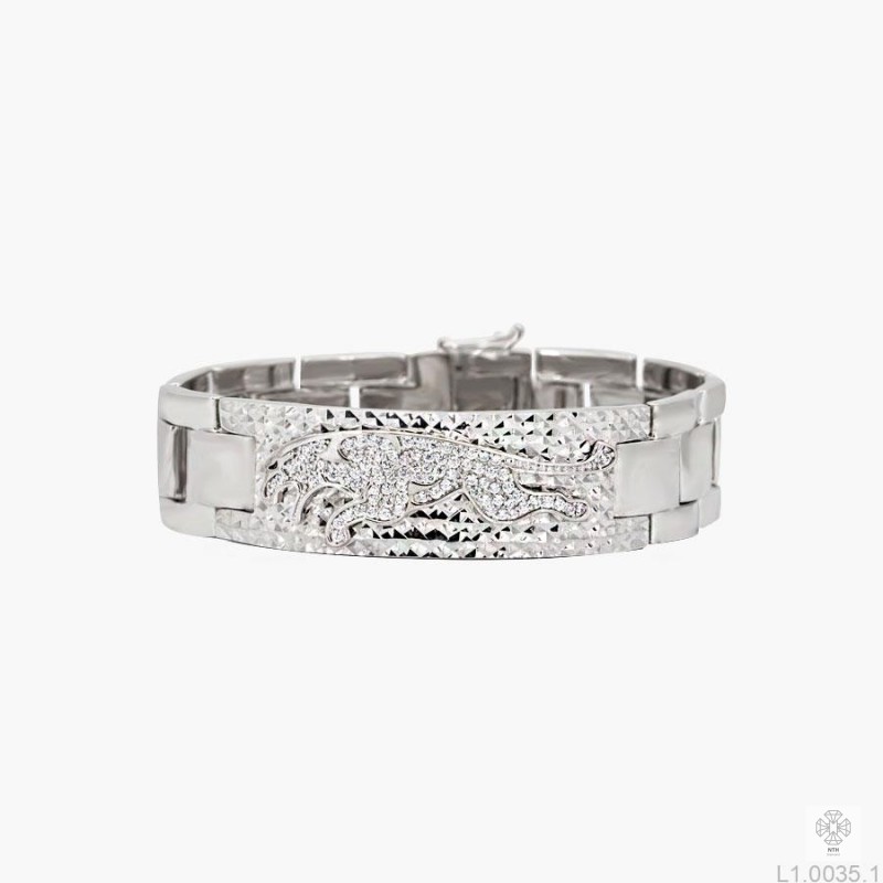 LẮC TAY NAM VÀNG TRẮNG 10K H2